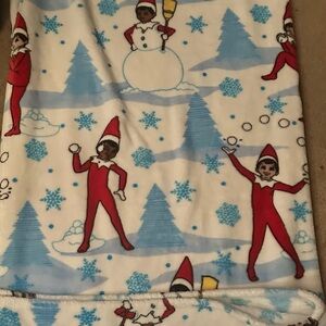 Festive Elf of the shelf blanket
